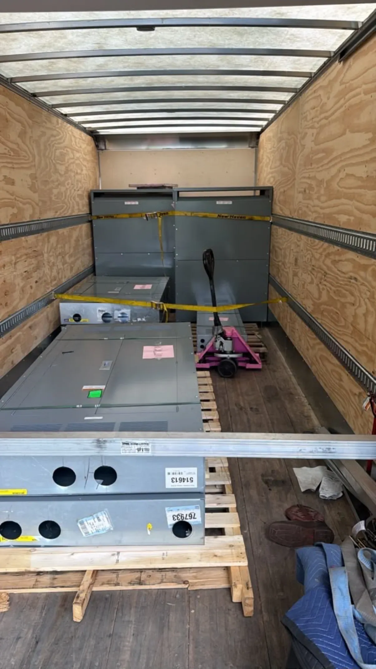 Electrical Bus Duct Buyers staged for removal