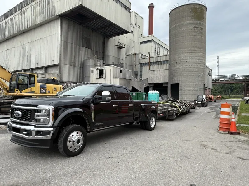 Company truck at an industrial plant site — Springfield, MO