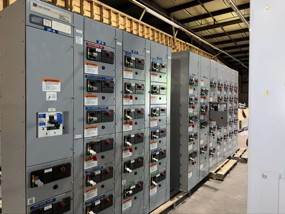 Motor control center starter buckets in a vertical section — Springfield, MO