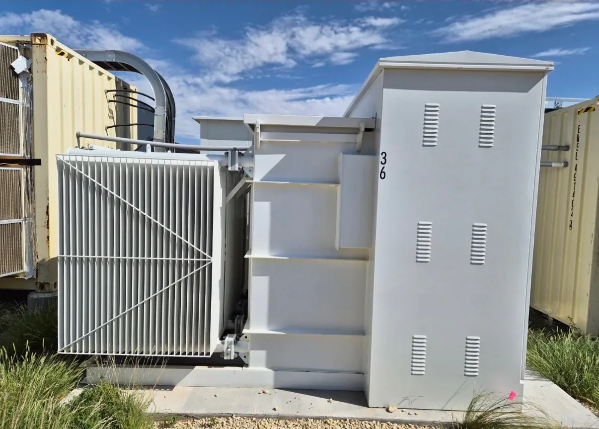 Power transformer with a full radiator bank and control enclosure — Appleton, WI
